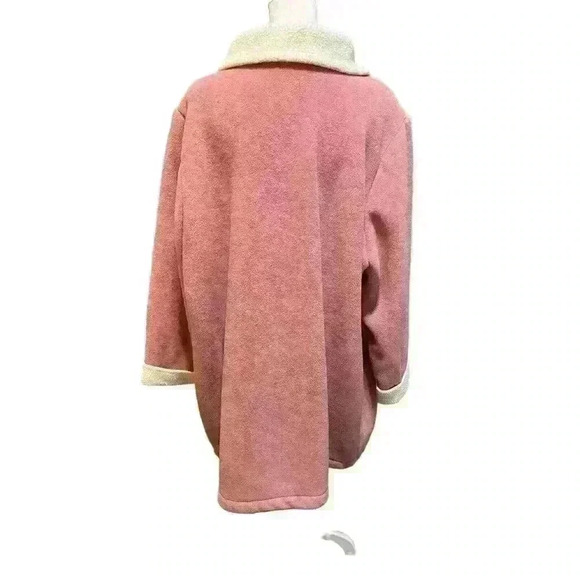 d & co Denim + Company Size 2X Peacoat Pink Button Up Very Soft 5 Buttons Long - Picture 3 of 8